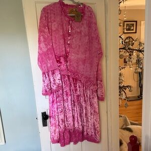 Asymmetrical Pink Dress